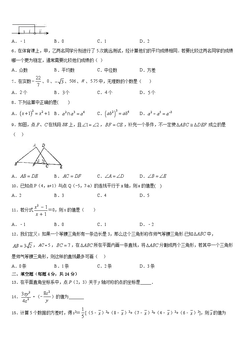 2023-2024学年上海市延安初级中学数学八上期末调研模拟试题含答案第2页