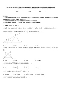 2023-2024学年北京密云冯家峪中学八年级数学第一学期期末经典模拟试题含答案