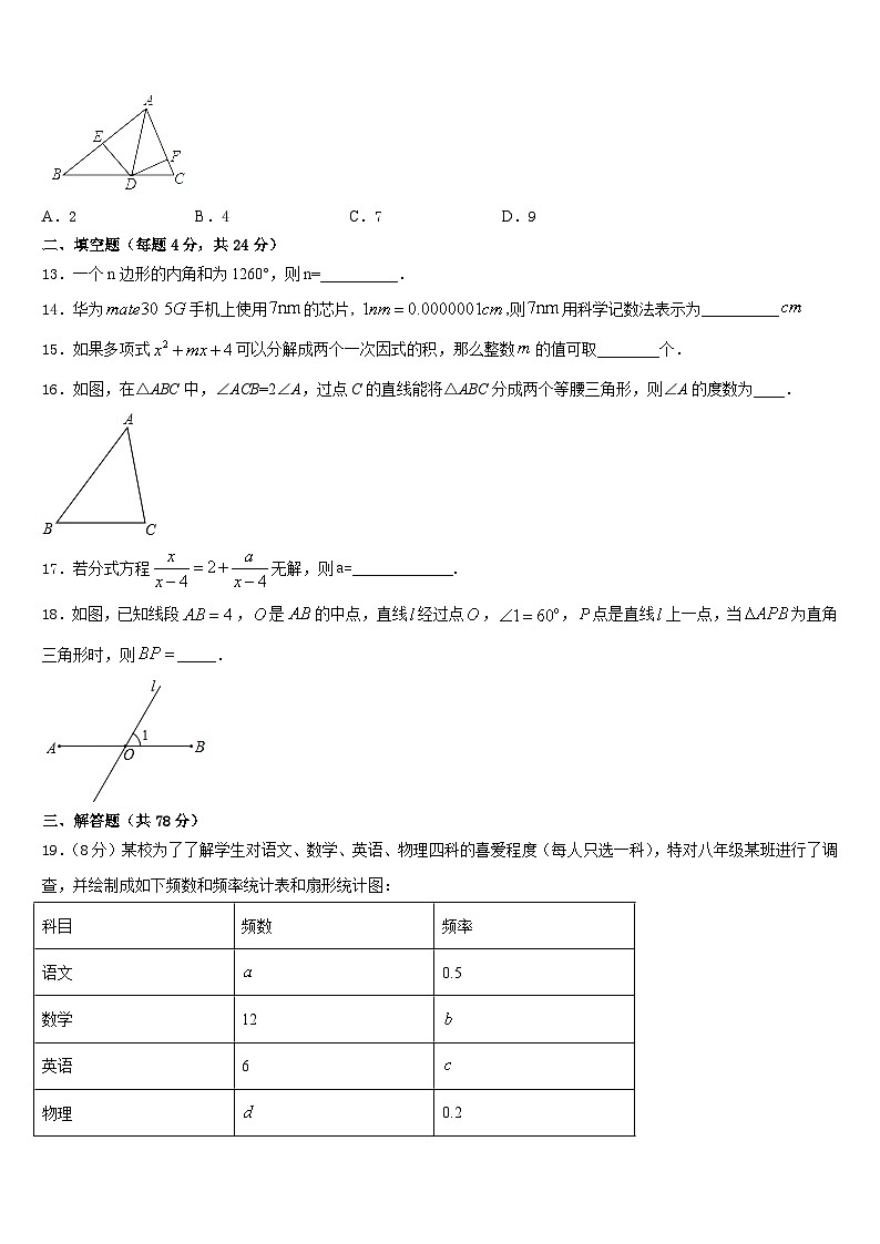 2023-2024学年北京市三十一中学八年级数学第一学期期末教学质量检测模拟试题含答案03
