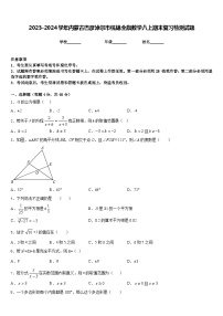 2023-2024学年内蒙古巴彦淖尔市杭锦全旗数学八上期末复习检测试题含答案