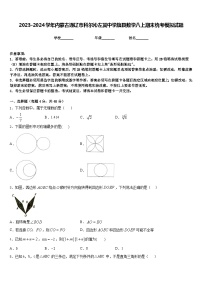 2023-2024学年内蒙古通辽市科尔沁左翼中学旗县数学八上期末统考模拟试题含答案