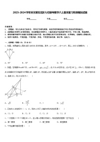 2023-2024学年哈尔滨松北区七校联考数学八上期末复习检测模拟试题含答案