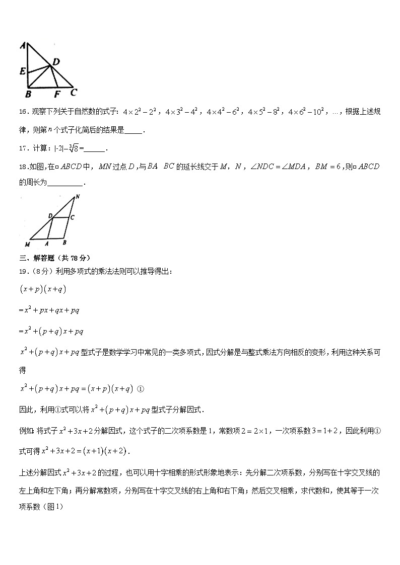2023-2024学年合肥市重点中学八年级数学第一学期期末监测试题含答案03