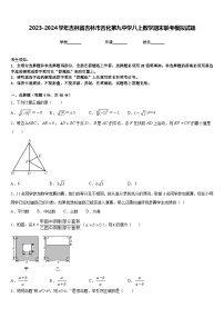 2023-2024学年吉林省吉林市吉化第九中学八上数学期末联考模拟试题含答案