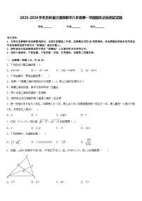 2023-2024学年吉林省汪清县数学八年级第一学期期末达标测试试题含答案