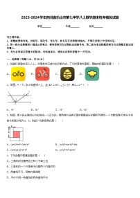 2023-2024学年四川省乐山市第七中学八上数学期末统考模拟试题含答案