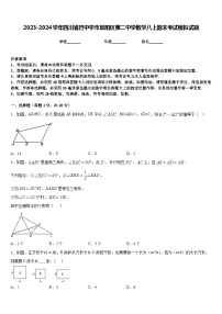 2023-2024学年四川省巴中学市恩阳区第二中学数学八上期末考试模拟试题含答案