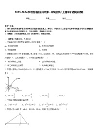 2023-2024学年四川省达州市第一中学数学八上期末考试模拟试题含答案