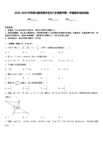 2023-2024学年四川省资阳市名校八年级数学第一学期期末监测试题含答案