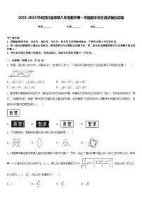 2023-2024学年四川省荣县八年级数学第一学期期末综合测试模拟试题含答案