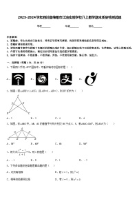 2023-2024学年四川省绵阳市江油实验学校八上数学期末质量检测试题含答案