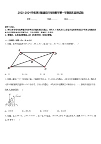 2023-2024学年四川省渠县八年级数学第一学期期末监测试题含答案