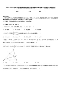 2023-2024学年安徽省合肥包河区五校联考数学八年级第一学期期末预测试题含答案