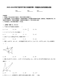 2023-2024学年宁夏中学宁县八年级数学第一学期期末达标检测模拟试题含答案