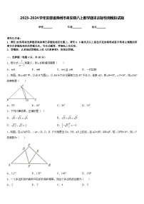 2023-2024学年安徽省滁州市来安县八上数学期末达标检测模拟试题含答案