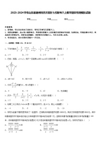 2023-2024学年山东省德州经济开发区七校联考八上数学期末检测模拟试题含答案