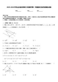 2023-2024学年山东省巨野县八年级数学第一学期期末质量检测模拟试题含答案