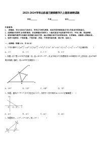 2023-2024学年山东省兰陵县数学八上期末调研试题含答案