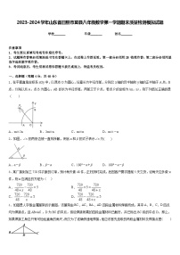 2023-2024学年山东省日照市莒县八年级数学第一学期期末质量检测模拟试题含答案