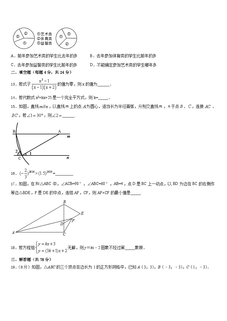2023-2024学年山东省日照市莒县八年级数学第一学期期末质量检测模拟试题含答案03