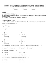 2023-2024学年山东省枣庄台儿庄区四校联考八年级数学第一学期期末经典试题含答案