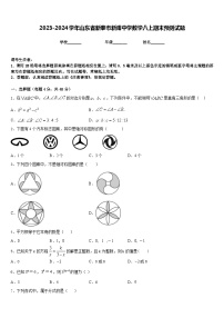 2023-2024学年山东省新泰市新甫中学数学八上期末预测试题含答案