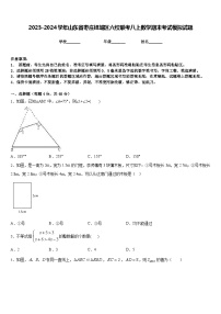 2023-2024学年山东省枣庄峄城区六校联考八上数学期末考试模拟试题含答案