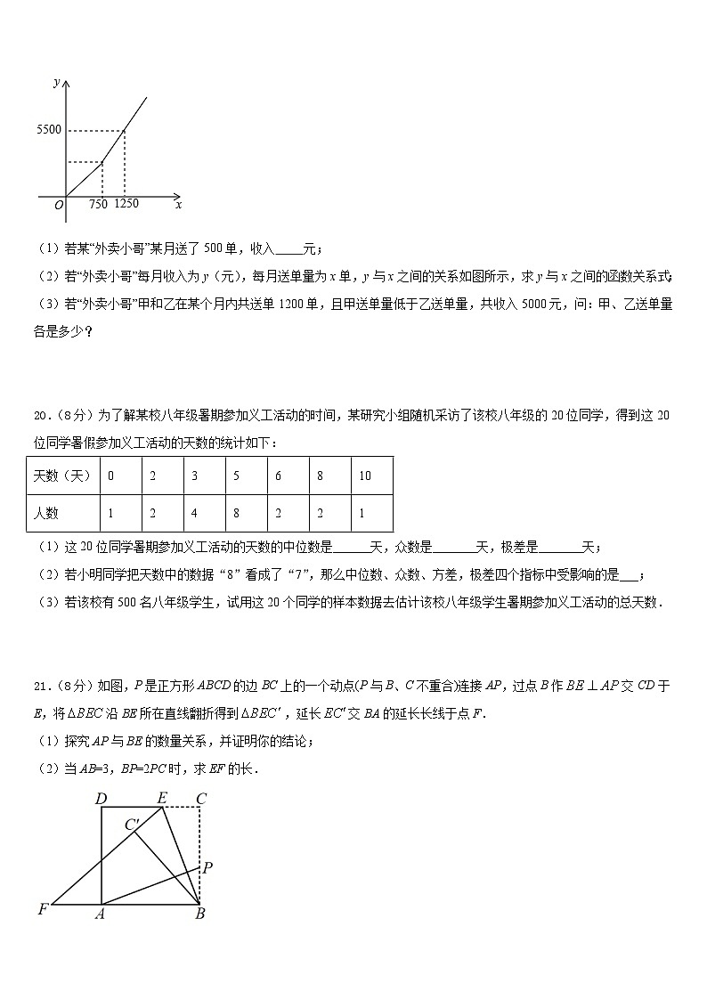 2023-2024学年山东省菏泽鄄城县联考八年级数学第一学期期末复习检测模拟试题含答案第3页