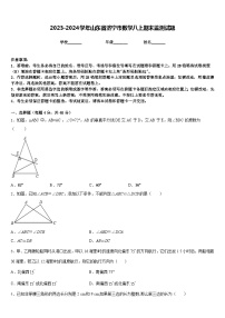 2023-2024学年山东省济宁市数学八上期末监测试题含答案