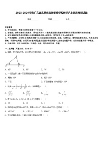 2023-2024学年广东省东莞市高埗英华学校数学八上期末预测试题含答案