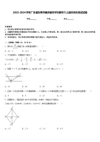 2023-2024学年广东省东莞市横沥爱华学校数学八上期末综合测试试题含答案