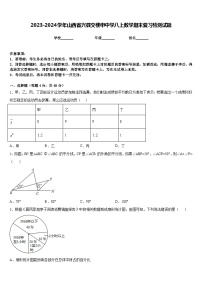 2023-2024学年山西省兴县交楼申中学八上数学期末复习检测试题含答案