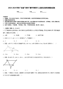 2023-2024学年广东省广州市广雅中学数学八上期末达标检测模拟试题含答案