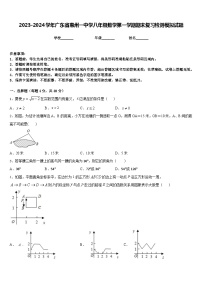 2023-2024学年广东省惠州一中学八年级数学第一学期期末复习检测模拟试题含答案