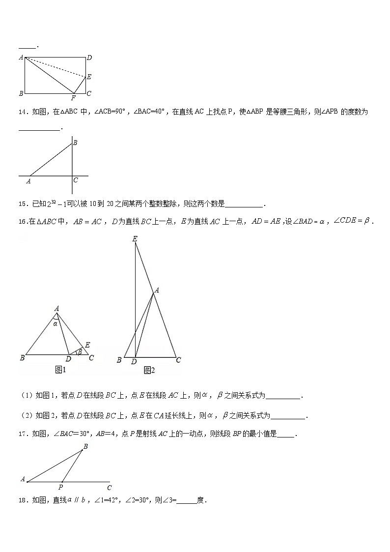 2023-2024学年广东省潮州市潮安区雅博学校八上数学期末综合测试试题含答案03