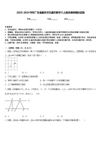 2023-2024学年广东省韶关市乐昌市数学八上期末调研模拟试题含答案