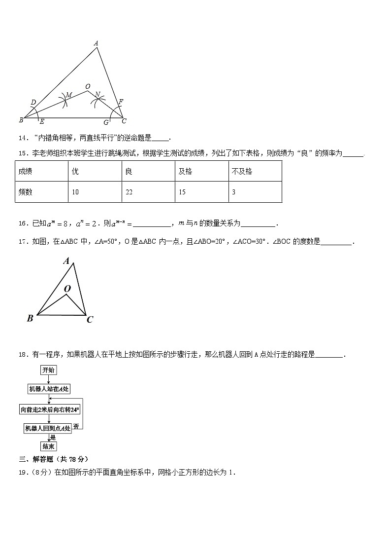 2023-2024学年广东省韶关市乐昌市数学八上期末调研模拟试题含答案第3页