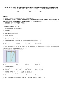 2023-2024学年广西北部湾中学等学校数学八年级第一学期期末复习检测模拟试题含答案