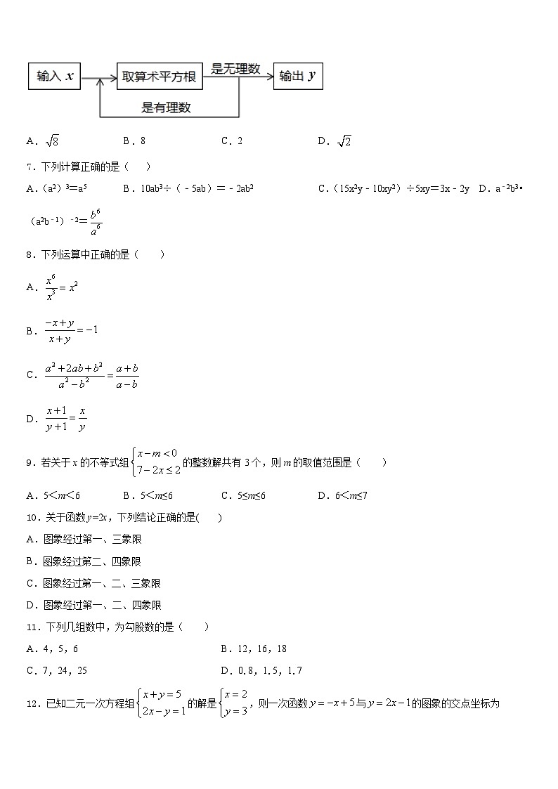 2023-2024学年广西北部湾中学等学校数学八年级第一学期期末复习检测模拟试题含答案第2页