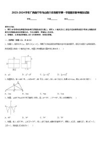 2023-2024学年广西南宁市马山县八年级数学第一学期期末联考模拟试题含答案