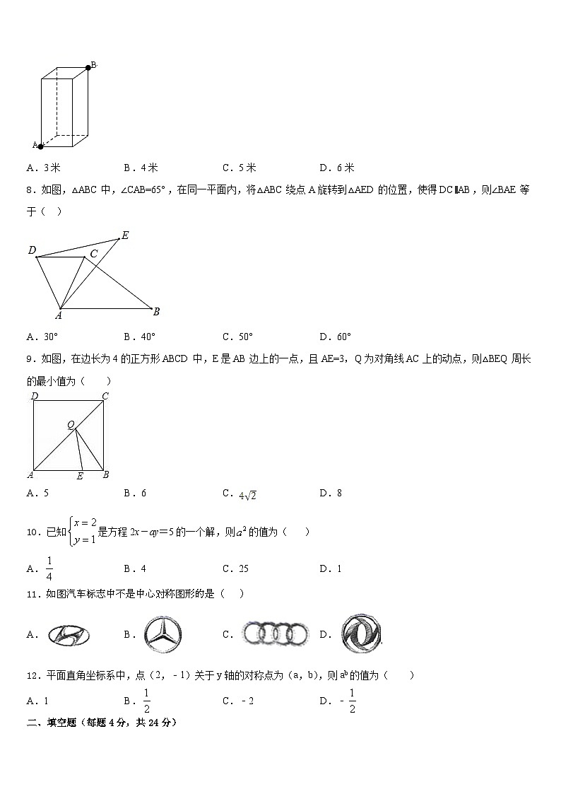 2023-2024学年广州市东环中学八上数学期末质量跟踪监视试题含答案02