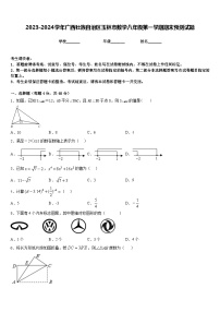 2023-2024学年广西壮族自治区玉林市数学八年级第一学期期末预测试题含答案