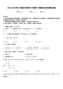 2023-2024学年广西省来宾市数学八年级第一学期期末达标检测模拟试题含答案