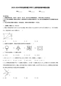 2023-2024学年杭州市建兰中学八上数学期末联考模拟试题含答案