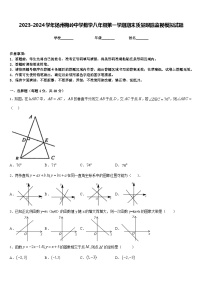 2023-2024学年扬州梅岭中学数学八年级第一学期期末质量跟踪监视模拟试题含答案