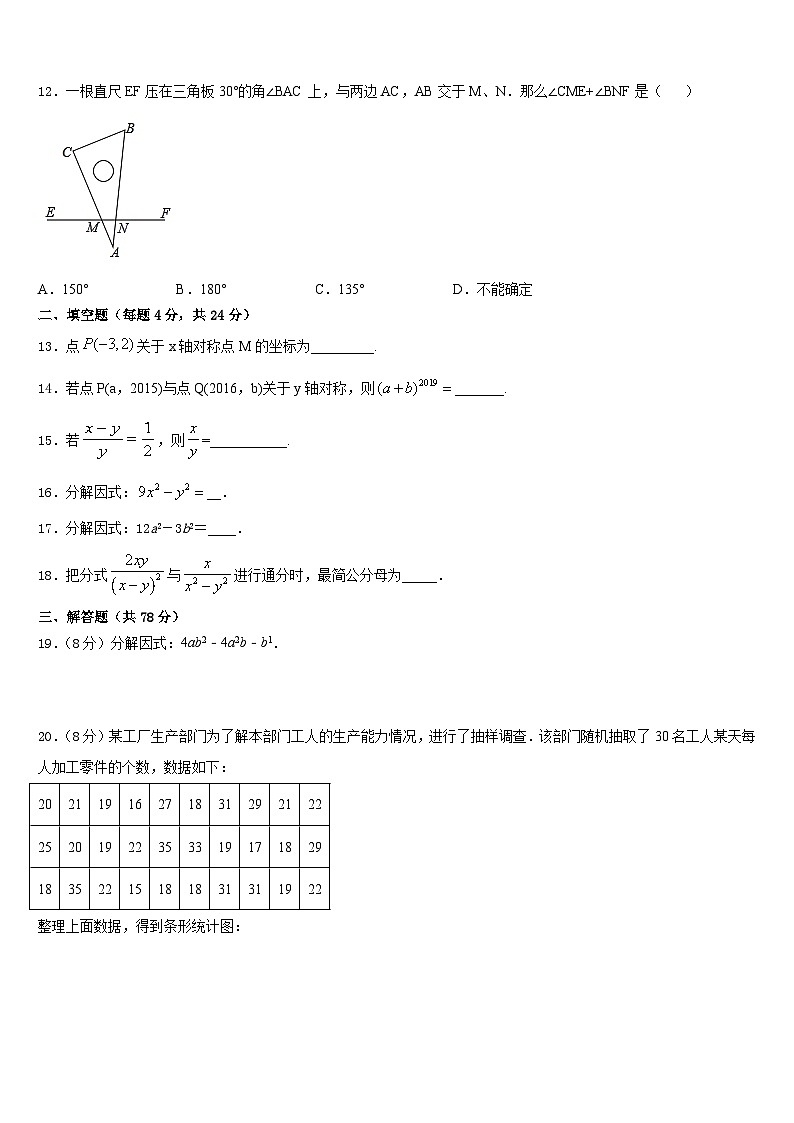 2023-2024学年江苏省无锡八上数学期末学业质量监测试题含答案第3页