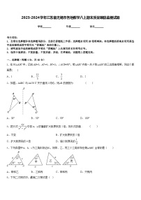 2023-2024学年江苏省无锡市各地数学八上期末质量跟踪监视试题含答案