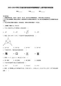 2023-2024学年江苏省无锡市宜城环科园教联盟八上数学期末预测试题含答案