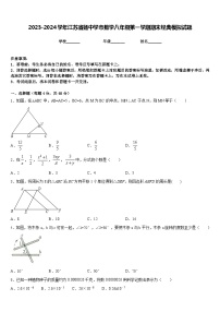 2023-2024学年江苏省扬中学市数学八年级第一学期期末经典模拟试题含答案