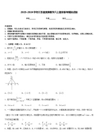 2023-2024学年江苏省滨淮数学八上期末联考模拟试题含答案